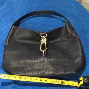 Dooney & Bourke black leather shoulder bag